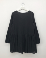 Raye V-neck Blouse Dress (2color)