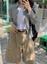 Slim Crop Short Sleeve T-Shirt (4color)