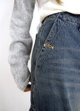 bel cargo denim pants(2color)