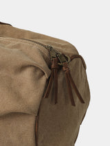 Marble Canvas Leather Boston Bag 2C