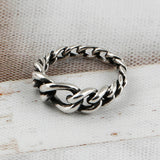 SVR-S616 Enhypen Garden Wear Silver 92.5 Friendship Couple Daily Chain Ring Silver Ring