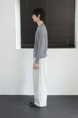 crew neck fine cardigan