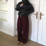 Kinf Corduroy Side Pintuck Two-Way Pants