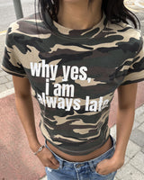 オールウェイズ レイト クロップ Tシャツ(CAMO)