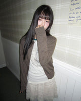 Lua Cashmere Knit Round Cardigan