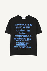 リッチ クラック プリント Tシャツ