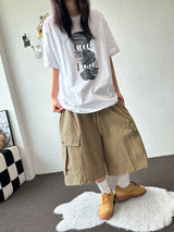 Mighty Hip Patch Cargo Bermuda Shorts 3color