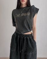Cutting Vintage Pigment Short Sleeve T-shirt