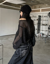 Reki Summer Square Mesh Knit