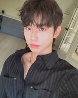Roden Corduroy Striped Rivet Shirt