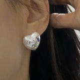 [92.5silver] ジュエルハートピアス