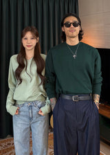 Women's デイリーウォッシャブルVネックニット 14COLOR