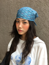 Kale check bandana (2color)