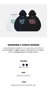 ランドミリーチェックセミオーバーフィットフーディー (3color)