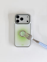 [SET] GREEN TOMATO SORBET Silver Epoxy Case Ring Tok