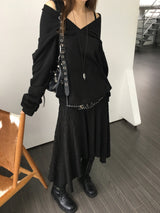エンボスフレアアンバルスカート