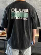 Look グラフィティピグメントクラブグラフィックオーバーサイズショートスリーブTシャツ