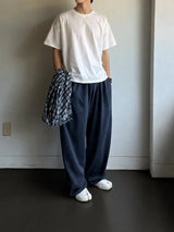 ASCLO ストーン ピグメント スウェット パンツ (4color)