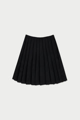 Ron pleats skirt_black