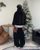 ラディスミンクブラッシュドベルベットパンツ