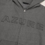 Pigment Applique Hooded Zip Up (3color)