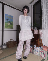 (2color) Flower Soft Pants