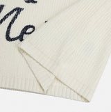 New York color matching v-neck knit