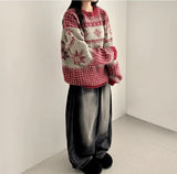 Loa Snow Flake Nordic Pattern Knit