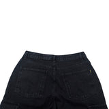 カーゴルーズフィットデニムパンツブラック