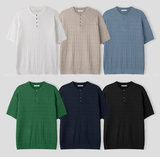 Slaig Skirt Summer Cooling Henry Neck Short Sleeve Knit