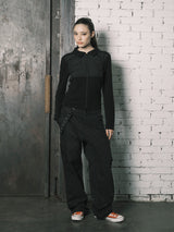 NY PATCH ZIP UP (BLACK)