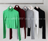 AタートルネッククロップドTシャツ