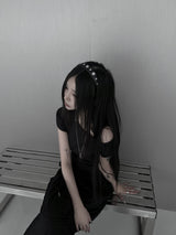 eyelet headband (2color)