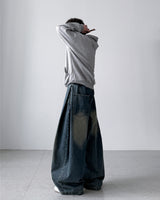 Glaze Pintuck Balloon Denim