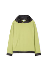 Contrast hood string t-shirt