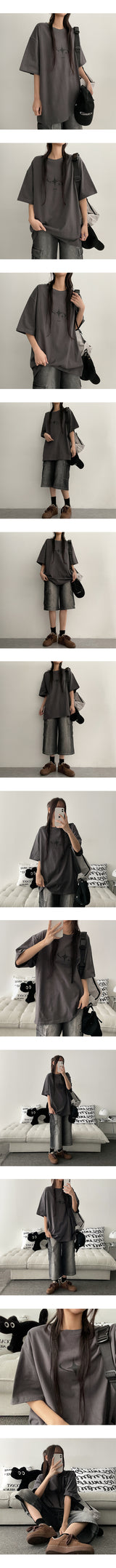 [S-2XL/Long, Basic, Short] ルーカスウォッシングカーゴワイドデニムハーフパンツ