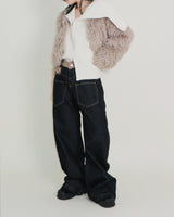 Angel Hairri Fur ボレロ ショートジャケット (Semi Cropped Jacket)
