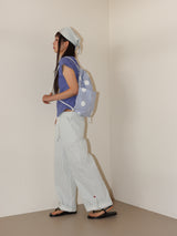 SHELL CAP SLEEVE T (BLUE)