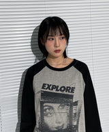 ラグラン長袖Tシャツ