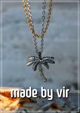 Vir Logo Palm Tree Necklace