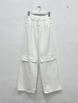 POINT BACK CLIP WIDE PANTS (3C)