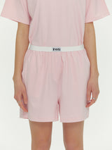 (Unisex) Essential Stretch Fit Half Sleeves PJ Set, Pink
