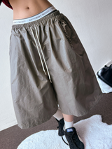 Delight Double-Coated Sturdy Nylon Bermuda Shorts  3 Colors 