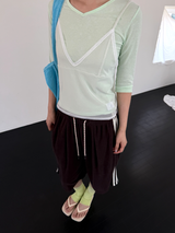 レース シースルー トップ