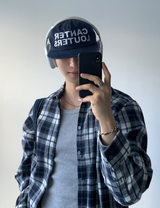 Enf Daily Country Check Cropped Overfit Long Sleeve Shirt