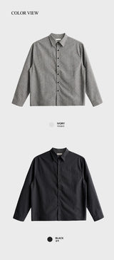 Look Authentic Vintage Fine Check Oversized Layered Shirt