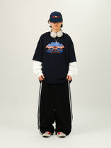 Side Track Wdie Pants