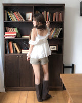 Rosalyn Flower Frill Blouse