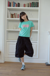 26SS★ ポップストロベリークロップ半袖Tシャツ