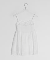 Yura Lace Smoke Back Shirring Sleeveless Bustier